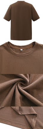 Plus Size Compass And Mountain Graphic Print, Men's Crew Neck Short Sleeve T-shirts, Loose Shirts For Outdoor Activities, Men's Clothes