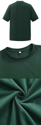 Plus Size Compass And Mountain Graphic Print, Men's Crew Neck Short Sleeve T-shirts, Loose Shirts For Outdoor Activities, Men's Clothes