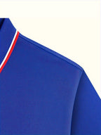 Green Crocodile Graphic Print Men's Casual V-neck T-shirt Short Sleeve Summer Men's Clothes Comfortable Breathable Regular Fit Golf Polo Shirt Button Down