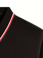 Green Crocodile Graphic Print Men's Casual V-neck T-shirt Short Sleeve Summer Men's Clothes Comfortable Breathable Regular Fit Golf Polo Shirt Button Down