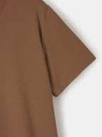 Plus Size Cactus Logo Graphic Print, Men's Crew Neck Short Sleeve T-shirts, Loose Shirts For Outdoor Activities, Men's Clothes For Spring And Summer