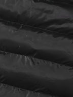 Men'S Plus Size Black Thick Hooded Casual Puffer Vest, Classic Zip Up Sleeveless Padded Outerwear For Winter Men'S Clothes Winter