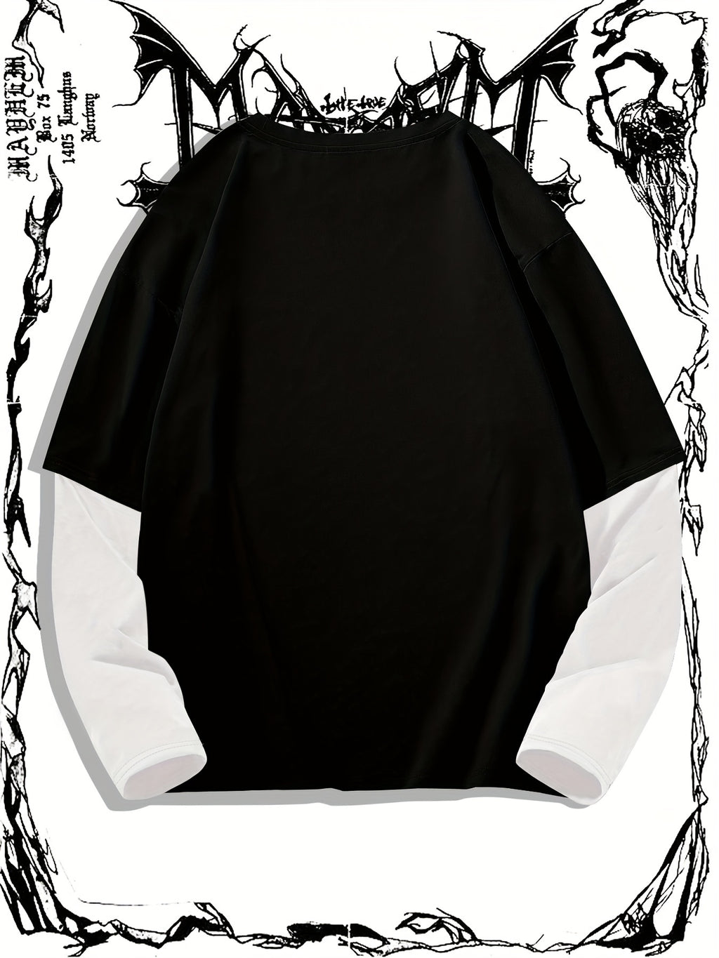 Dark Skull Print Trendy Men's T-shirt, Crew Neck Short Sleeve Tops, Graphic Tee Men's Clothes Summer, Men's Outfits