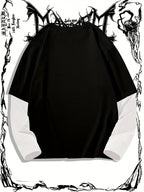 Dark Skull Print Trendy Men's T-shirt, Crew Neck Short Sleeve Tops, Graphic Tee Men's Clothes Summer, Men's Outfits