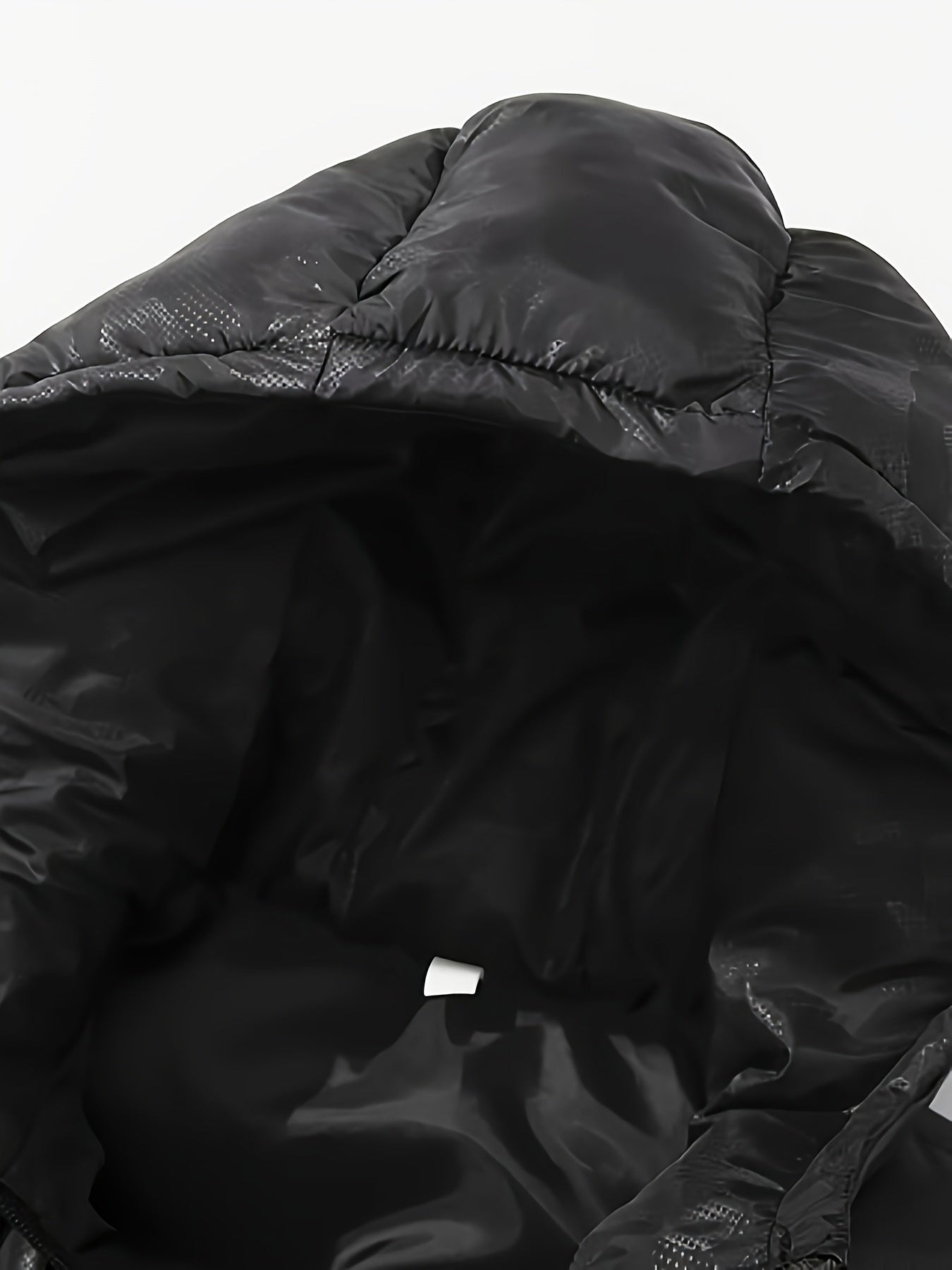 Men'S Plus Size Black Thick Hooded Casual Puffer Vest, Classic Zip Up Sleeveless Padded Outerwear For Winter Men'S Clothes Winter