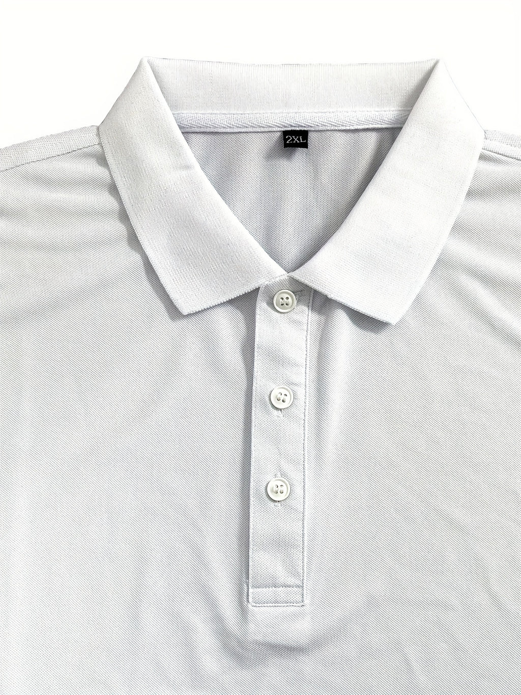 Plus Size Men's Polo Shirts, Small USA Pattern Casual Regular Fit Tops For Both Formal Informal Occasions Business Trip, Men's Clothes