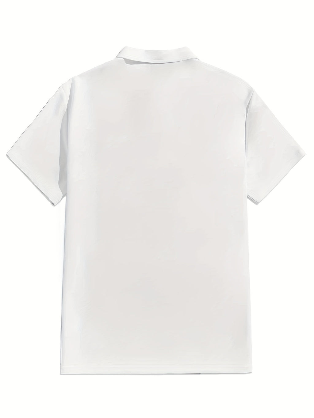 Plus Size Men's Polo Shirts, Small USA Pattern Casual Regular Fit Tops For Both Formal Informal Occasions Business Trip, Men's Clothes