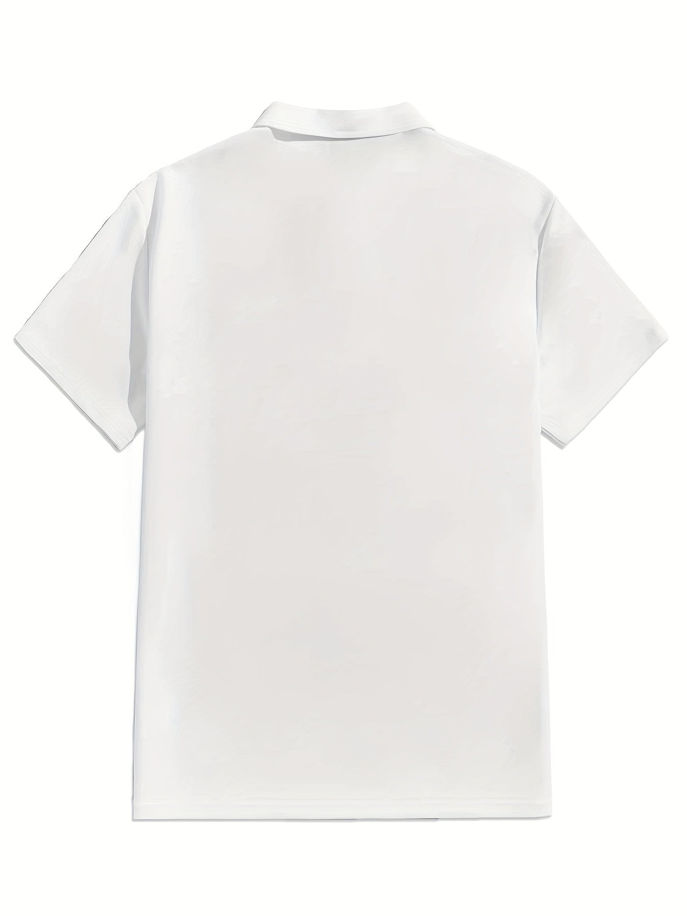 Plus Size Men's Polo Shirts, Small USA Pattern Casual Regular Fit Tops For Both Formal Informal Occasions Business Trip, Men's Clothes