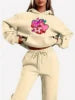 New Arrival Fashion Sweatshirt Women's Clothes Valentine's Day Print Sports Ladies Hoodie Women Two Piece Pants Sets