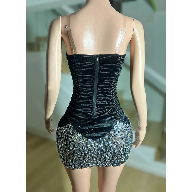 Novance Y3544 Apparel Design Services 2024 Women's Clothes Wholesale Party Club Dresses With Crystals Evening Vetements Femme