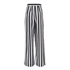 Street Wear Women's Clothes Fashion Striped Pantalons Female Slacks Trousers Women High Waist Wide Leg Long Pants for Ladies