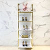 Clothing Store Gold Bag Display Rack Floor Multi Layer Wall Mounted Shoes Stand Rack Women's Clothes Shop Metal Shoe Shelf Rack
