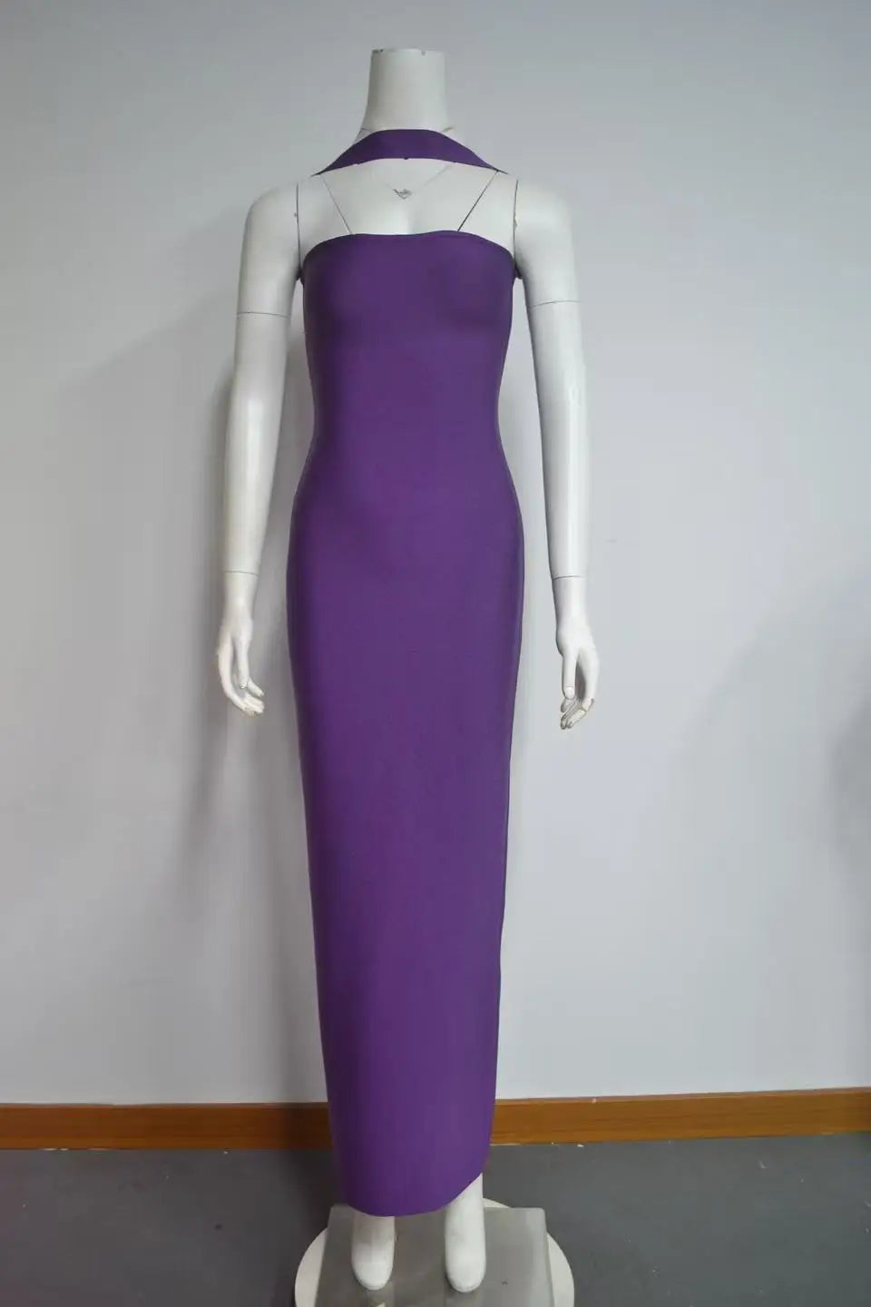 Wholesale Clothing Women's Clothes Red Sexy Vestidos De Fiesta Halter Long Dress Party Bandage Evening Dresses