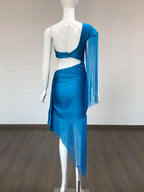 New Arrival 2024 Women's Clothes Bodycon Dress One Shoulder Bandage Party Evening Prom Dresses