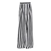 Street Wear Women's Clothes Fashion Striped Pantalons Female Slacks Trousers Women High Waist Wide Leg Long Pants for Ladies