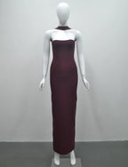 Wholesale Clothing Women's Clothes Red Sexy Vestidos De Fiesta Halter Long Dress Party Bandage Evening Dresses