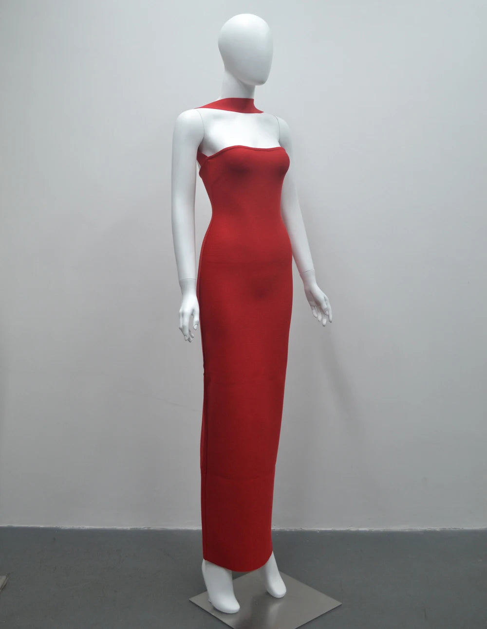 Wholesale Clothing Women's Clothes Red Sexy Vestidos De Fiesta Halter Long Dress Party Bandage Evening Dresses