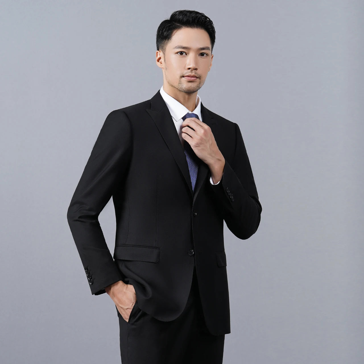 2024 Classic Men's Clothes Slim Suit Spring Autumn Formal Business Single Breasted Button Suit Blazer Coat Jacket Tops
