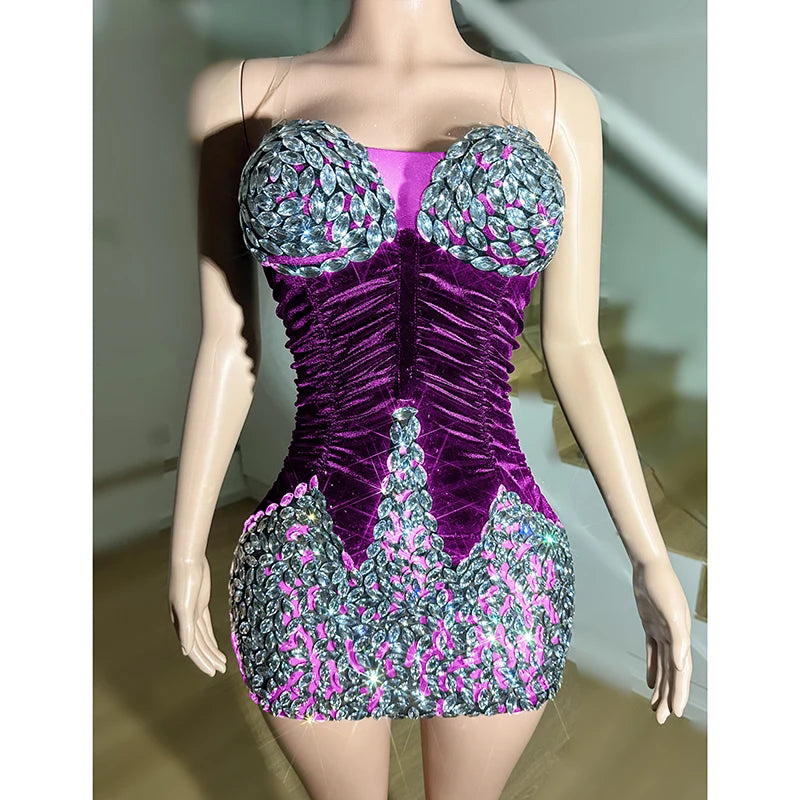 Novance Y3544 Apparel Design Services 2024 Women's Clothes Wholesale Party Club Dresses With Crystals Evening Vetements Femme