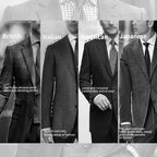 2024 Classic Men's Clothes Slim Suit Spring Autumn Formal Business Single Breasted Button Suit Blazer Coat Jacket Tops
