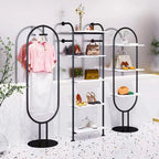 Clothing Store Gold Bag Display Rack Floor Multi Layer Wall Mounted Shoes Stand Rack Women's Clothes Shop Metal Shoe Shelf Rack