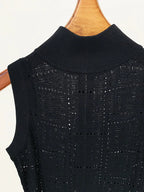 New Arrival Women's Clothes Elegant Sexy Hollow Out Party Knitted Casual Dresses