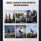 2025 True Bone Conduction Earphones Bluetooth 5.3 Sports Wireless Headphones Ear Hook Waterproof Headset for Running Driving