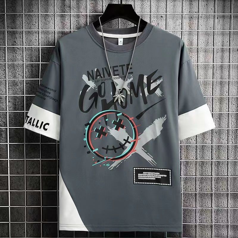 Clothes for Men Cool Stylish Tracksuit Elastic Pants Sets Jogging Polyester Chic Top Sports Suits Novelty In Kpop S Male T Shirt