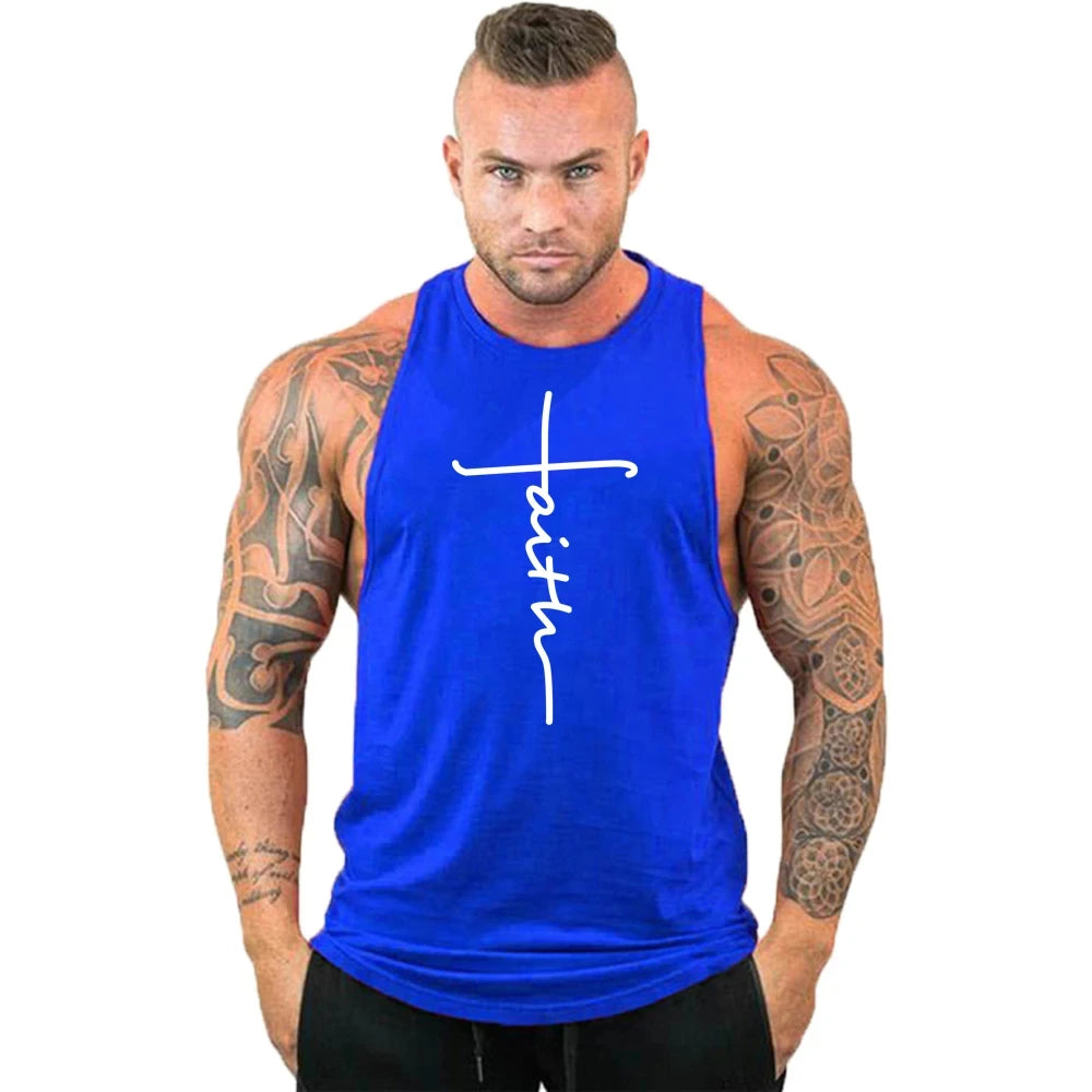 Gym Clothes for Men Undershirt Sleeveless Sweatshirt Clothing Stringer Brand Fitness Shirt Workout Vest Sportswear Top Singlets