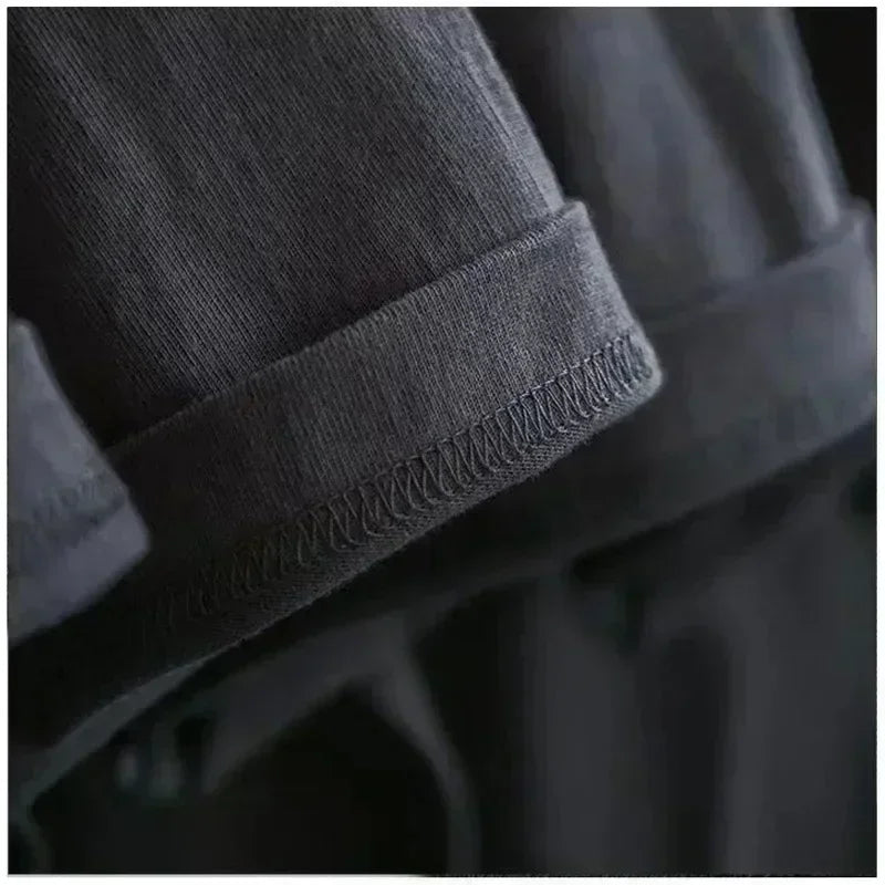 Men Clothes Fashion Round Neck T-Shirts Streetwear 100% Cotton Tactical T-shirt Loose Tops Breathable Tee Military Enthusiast