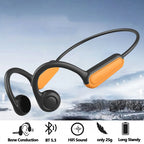 2025 True Bone Conduction Earphones Bluetooth 5.3 Sports Wireless Headphones Ear Hook Waterproof Headset for Running Driving