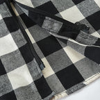 Mans Clothes Shirt Fashion Mens Hooded Lined thin Jacket Long Sleeve Lumberjack Padded Shirt Work Shirt Plaid