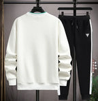 Clothes For Men Plain Male T Shirt White Pants Sets Alphabet Tracksuit Essential Top Offer Trend Popular Sports Suits Cool Kpop