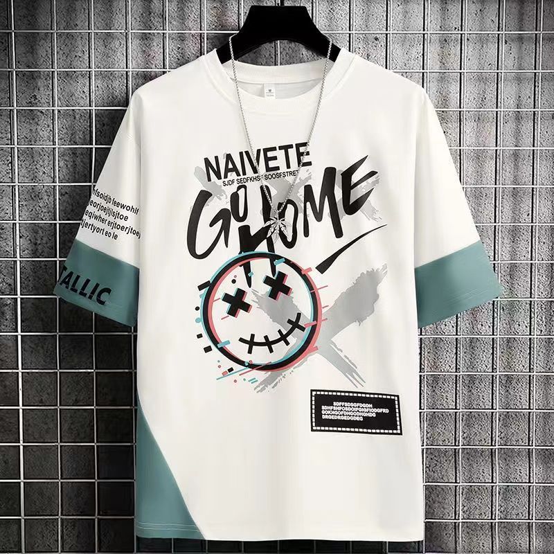 Clothes for Men Cool Stylish Tracksuit Elastic Pants Sets Jogging Polyester Chic Top Sports Suits Novelty In Kpop S Male T Shirt