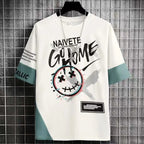 Clothes for Men Cool Stylish Tracksuit Elastic Pants Sets Jogging Polyester Chic Top Sports Suits Novelty In Kpop S Male T Shirt