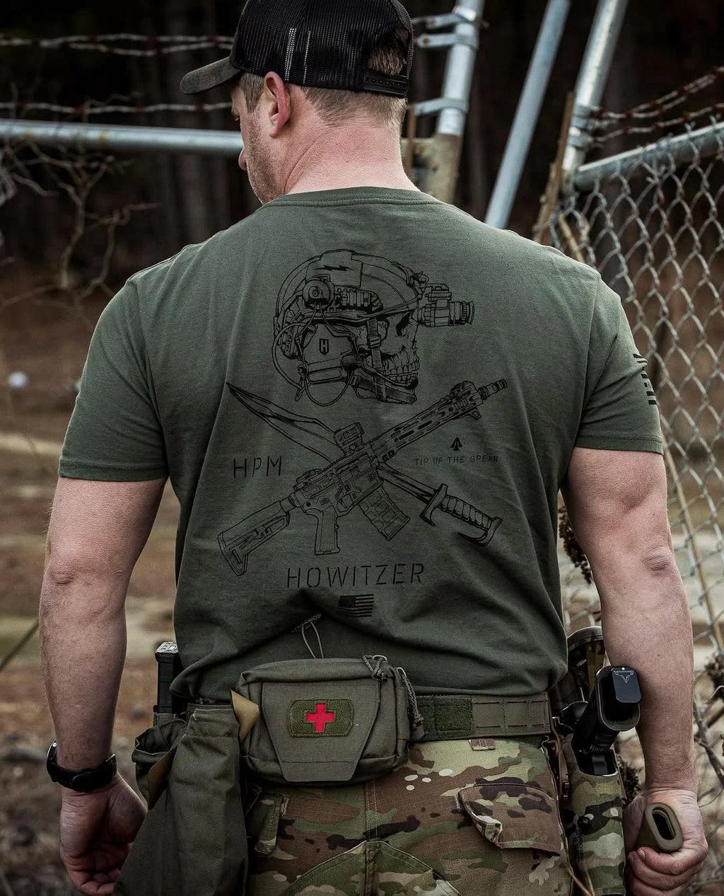 Men Clothes Fashion Round Neck T-Shirts Streetwear 100% Cotton Tactical T-shirt Loose Tops Breathable Tee Military Enthusiast