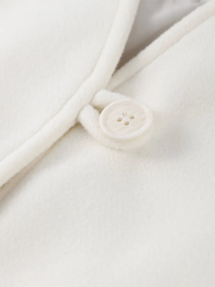 Wool Blended Cloak Coats For Women Loose Jackets Asymmetric Style Fashion Tops Chic  Outwear Autumn Woman High Street Clothes