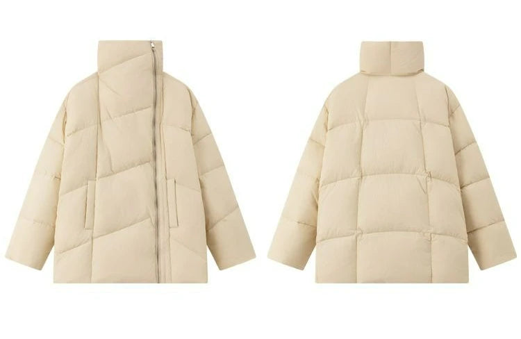 Cotton-padded Clothes with Lapel for Women, Short Down Coat, Thick Winter Coats, New, 2022