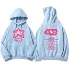 Men Clothes MP3 Emilia Mernes Hoodies Graphic Printing Sweatshirts Winter Casual Long Sleeve Sudaderas Pink Unisex Soft Hoodie