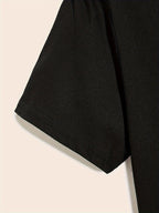 Plus Size Cactus Logo Graphic Print, Men's Crew Neck Short Sleeve T-shirts, Loose Shirts For Outdoor Activities, Men's Clothes For Spring And Summer