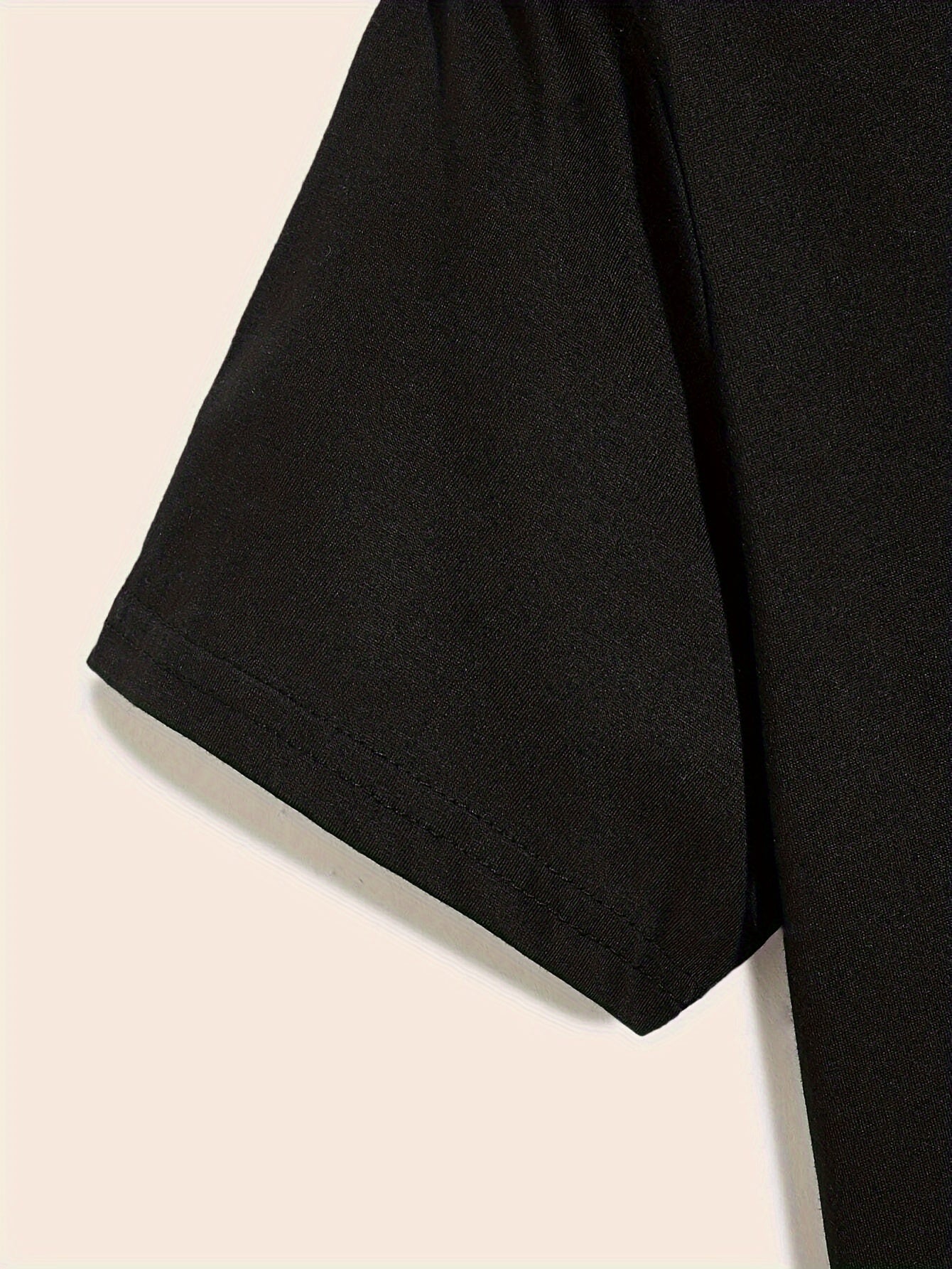 Plus Size Cactus Logo Graphic Print, Men's Crew Neck Short Sleeve T-shirts, Loose Shirts For Outdoor Activities, Men's Clothes For Spring And Summer