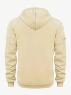 Men'S Regular Fit Patched Pocket Drawstring Hoodie, Casual Long Sleeve Raglan Sleeve Hooded Sweatshirt For Fall & Winter, Men'S Clothes For Daily Wear