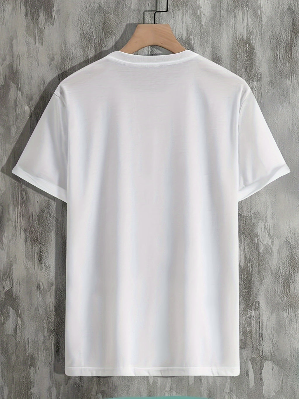 Plus Size Cactus Logo Graphic Print, Men's Crew Neck Short Sleeve T-shirts, Loose Shirts For Outdoor Activities, Men's Clothes For Spring And Summer