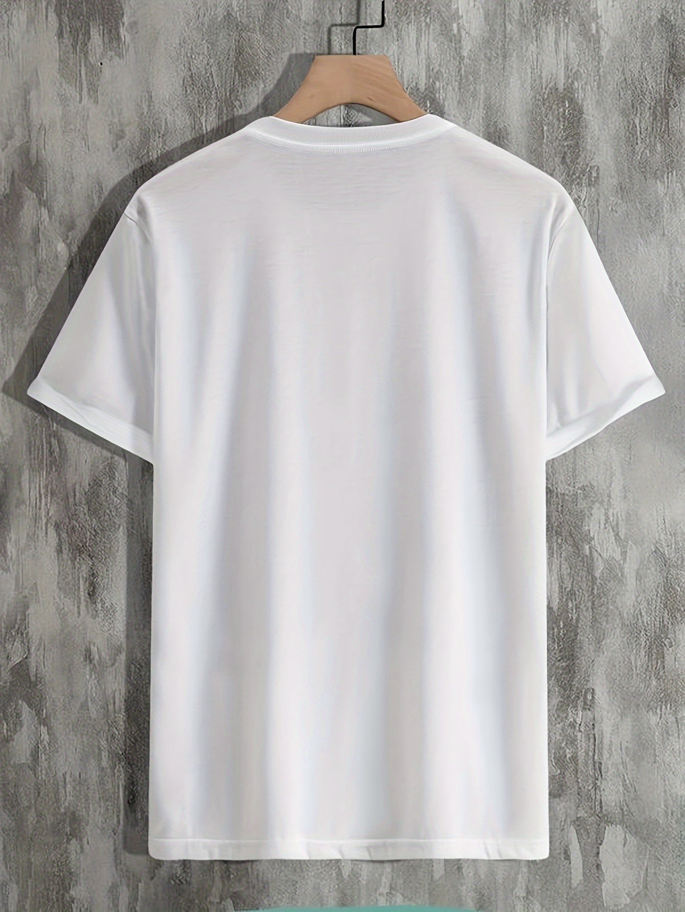 Plus Size Cactus Logo Graphic Print, Men's Crew Neck Short Sleeve T-shirts, Loose Shirts For Outdoor Activities, Men's Clothes For Spring And Summer