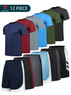 HOPLYNN 12pcs Men'S Clothes Short Set Outfits Gym Active Athletic Basketball